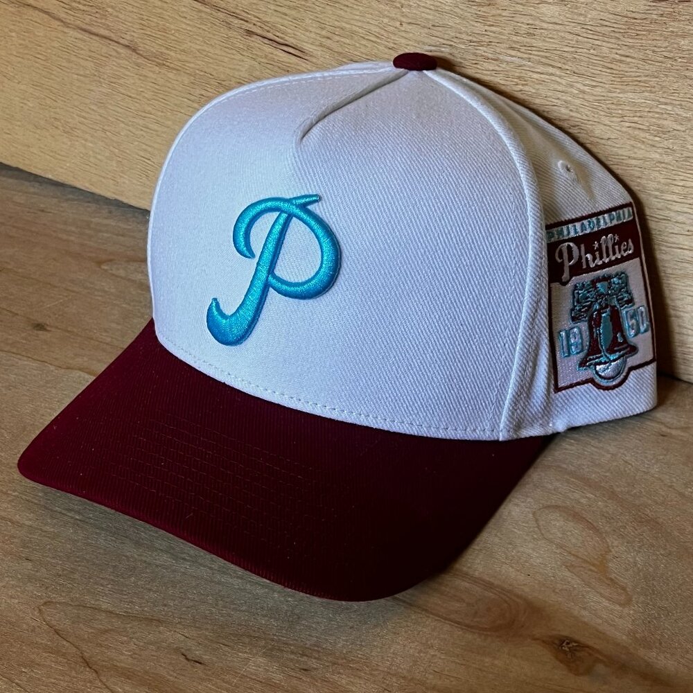 MITCHELL & NESS PHILADELPHIA PHILLIES BLUE LOGO LIBERTY BELL SNAPBACK HAT NEW